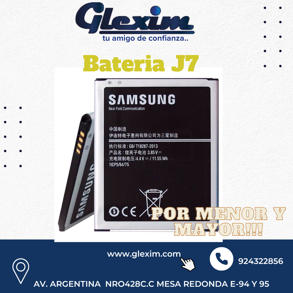 Bateria Samsung J7 J700