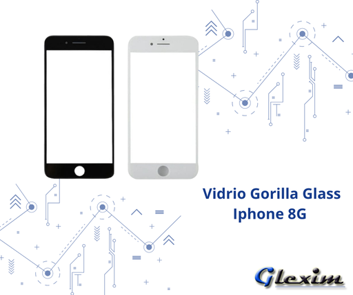[GIP8GCB] Vidrio Gorilla Glass Iphone 8G Con Base y Oca