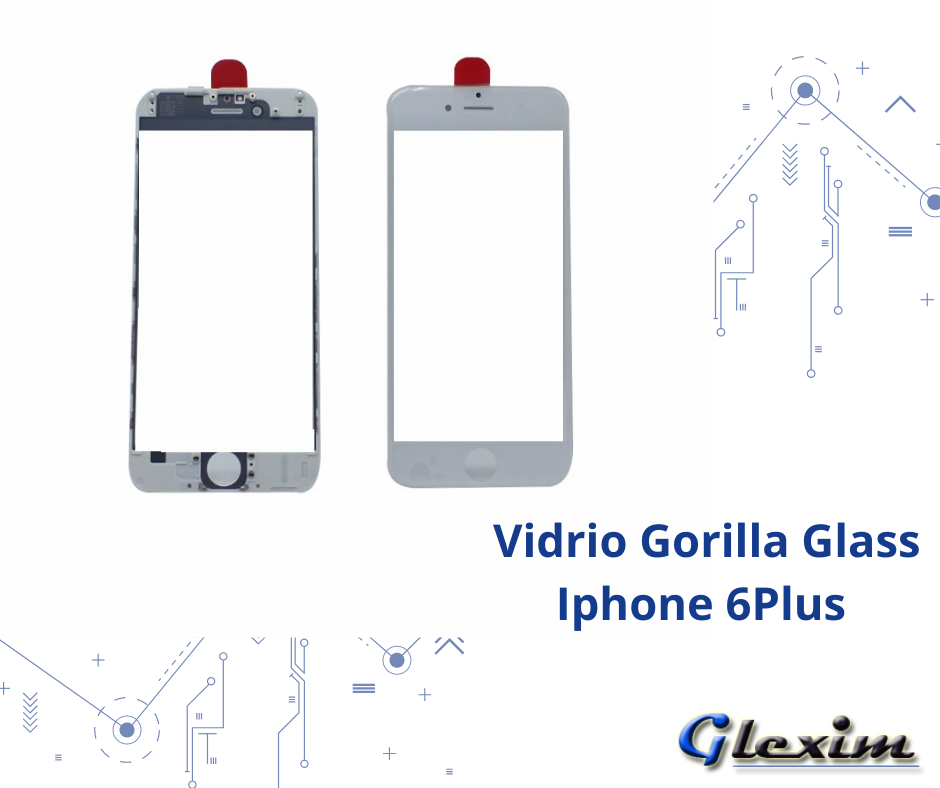 Vidrio Gorilla Glass Iphone 6 Plus Con Base y Oca